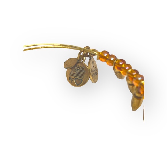 Alex and Ani ☀︎︎ Beaded Spike Expandable Bangle Bracelet - Oak Tree Set ☀︎︎ Gold - Picture 10 of 16